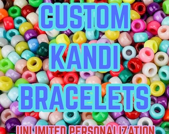 Bransoletki Kandi na zamówienie – spersonalizowana biżuteria z koralików Rave – akcesoria na zamówienie