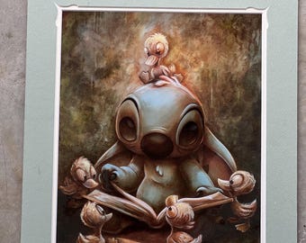 Disney collectible print from Lilo and Stitch