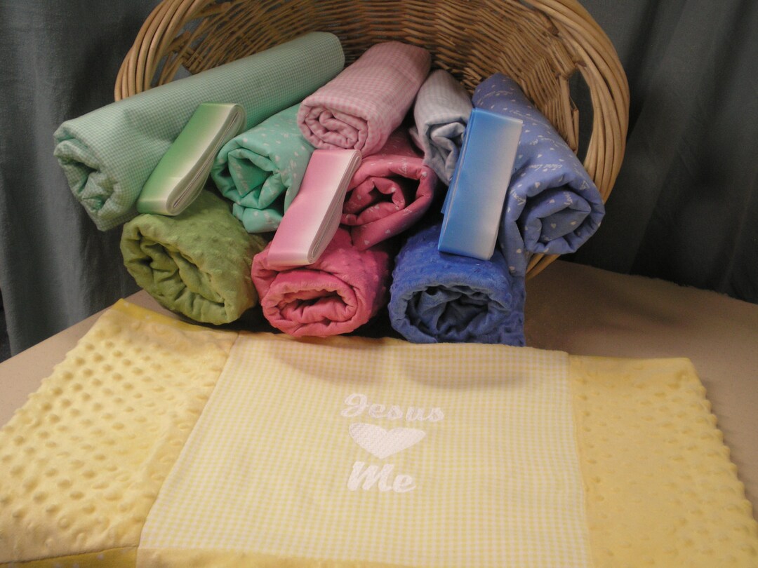 Jesus Loves Me Baby Blanket Etsy