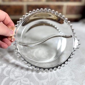 Imperial Glass Candlewick verdeelde schaal voor bijgerechten