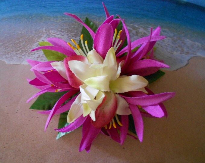Tropical Silk Flower for Hair Accessary C Etsy