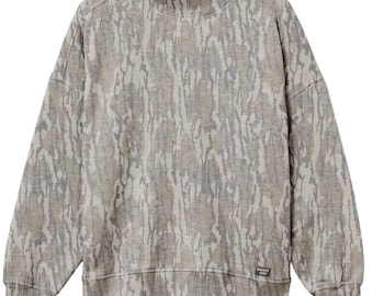 Sweat-shirt à col montant Mossy Oak Bottomland | Pull camouflage | Tailles en prévente S à 2XL