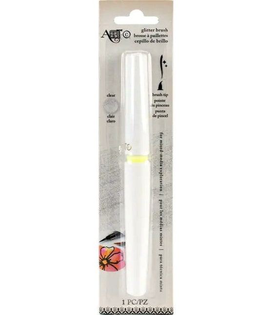 Brush Paint Pen, Glitter Waterbrush, Art-c Pre-filled Clear, Refillable 