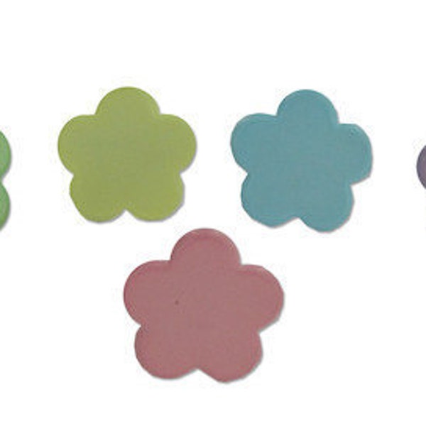 Flower Brads - Pastel Color Embellishments Set of 18