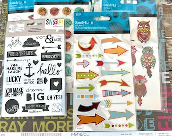 Craft Kit Junk Journal Sticker and Paper Lot with Scrapbook and Card Making Supplies