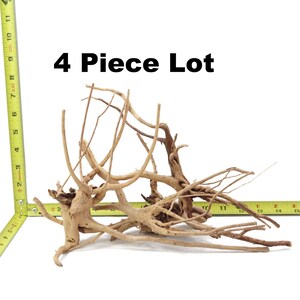 Driftwood Branch Spiderwood 3 Piece Lot Aquarium Decoration Hardscape Kit Sinking Root Small Arts & Crafts Home Decor Fish Wood WYSIWYG