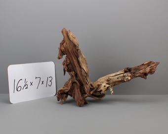 Coral Driftwood Aquarium Wood | Tall Branching Aquascape Centerpiece | Natural Hardscape for Fish Tanks & Terrariums | 16.5 × 7 × 13