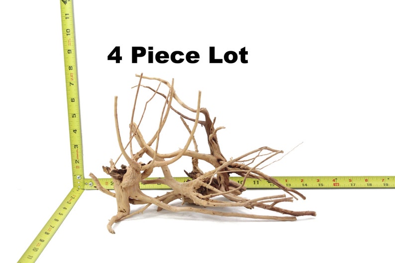 Driftwood Branch Spiderwood 3 Piece Lot Aquarium Decoration Hardscape Kit Sinking Root Small Arts & Crafts Home Decor Fish Wood WYSIWYG