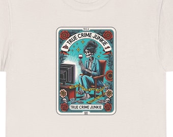 True Crime Junkie Tarot  - Unisex Heavy Cotton Tee
