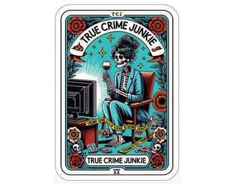 True Crime Junkie Tarot - Kiss-Cut Stickers