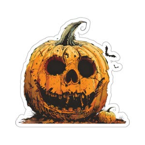 Creepy Jack-o-lantern - Kiss-Cut Stickers