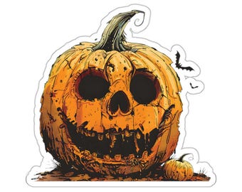 Creepy Jack-o-lantern - Kiss-Cut Stickers