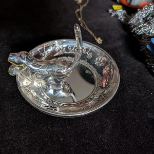 Silver Brighton Doggy Kaddy Ring Tray, Retired Small Jewelry Holder image 6