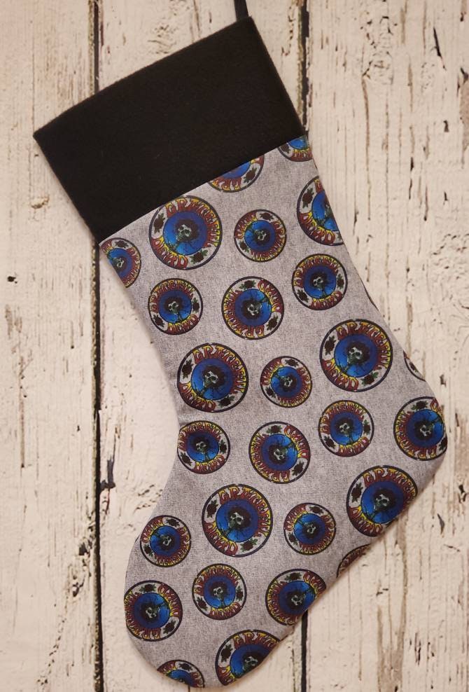 Discover Grateful Dead Christmas Stocking, Dancing Bear Stocking, Rock Band Stocking