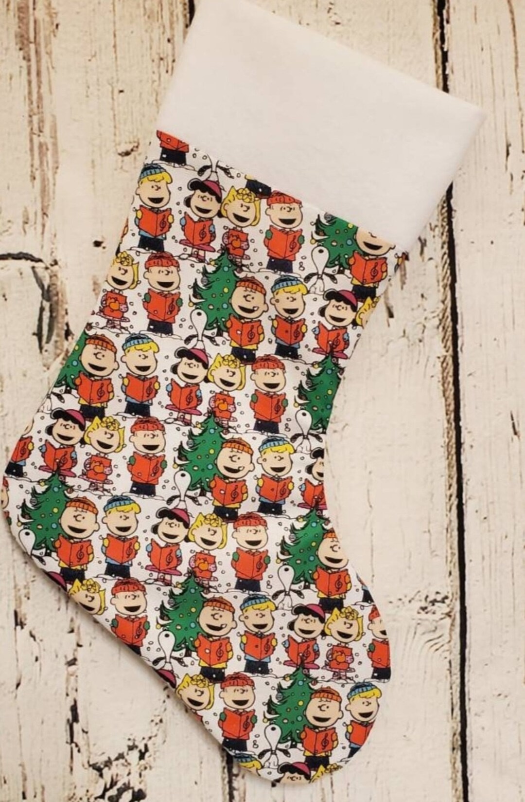 PEANUTS Christmas Stocking Snoopy Charlie Brown Etsy