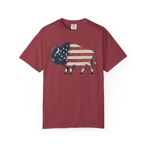 American Flag Bison Shirt
