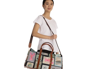 Collector Series: Tide & Treasures Waterproof Travel Bag | Seashells, Lobster, Seagull