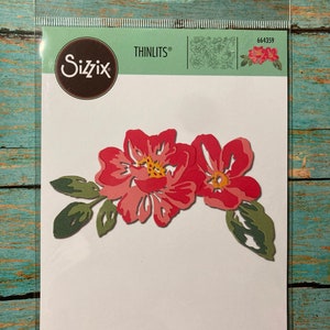 Sizzix Thinlits Die Set 10PK - Floral Layers #664359 Designed by: Sophie Guilar  Intricate Build A Flower Die, Paper Crafting