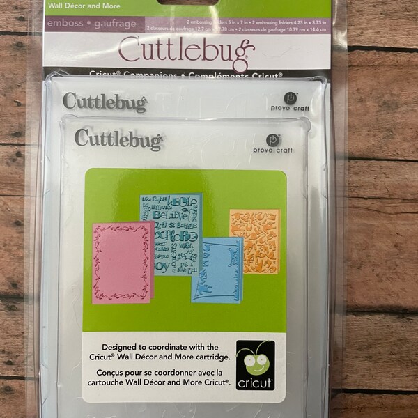 Cuttlebug Embossing Folders Etsy
