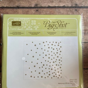 Stampin&#39; Up  Scattered Sequins Dynamic Textured Impressions Embossing Folder NEW 6x6 Embossing Folder