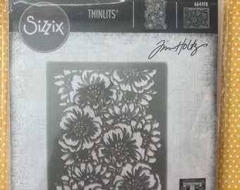 Sizzix Thinlits Die - Bouquet by Tim Holtz #664418 Designed by: Tim Holtz Flower Background Die