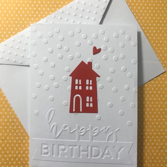 House Cards Home Birthday Card Realtor Real Estate Agent Etsy