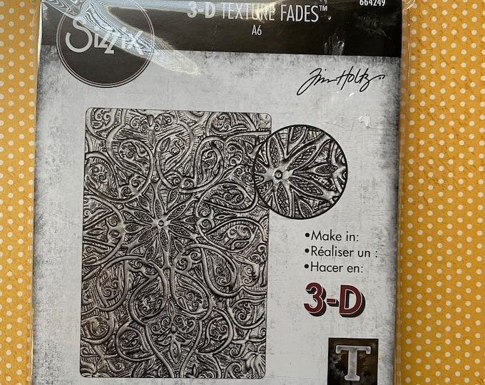 Sizzix 3-D Texture Fades Embossing Folder - Engraved by Tim Holtz ...