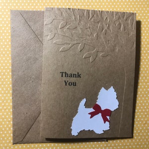 Westie Customize Card, West Highland White Terrier Stationery, Greeting Cards, Veterinarian, Dog Walker, Pet Sitter, Note Card & Envelope