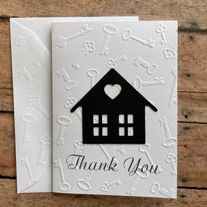 House Cards, Thank You Note Cards, Stationery Set, Greeting Card, Real Estate Agent Cards, Referral Thank You Blank Card Set and Envelopes image 9