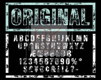svg silhouette dxf vintage font lettering hipster chalk design etsy