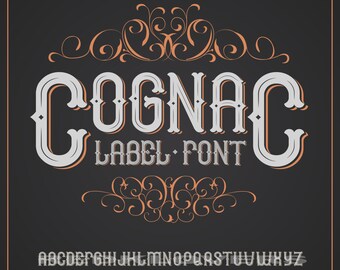 Font SVG DXF files Vintage Advertising sign Victorian Chalk Design Digital Download svg , ai, psd, png, pdf tshirt design files