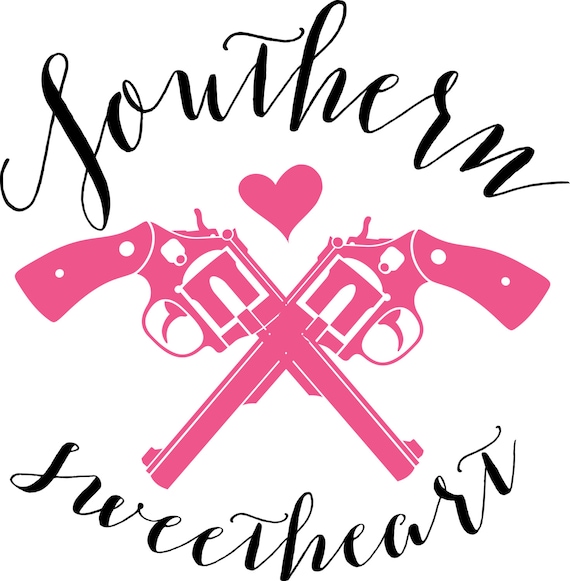 Download Svg Dxf Retro Vintage Font Southern Gun Digital Download Files Etsy