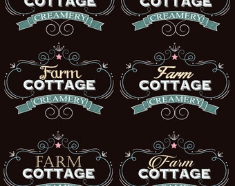 Chalkboard Farm Country Shabby Chic logo graphics signs and more.