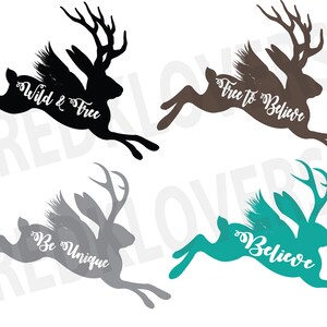 SVG DXF silhouette angel wing rabbit antlers jackrabbit jackalope scrapbook Digital Download files tshirt designs