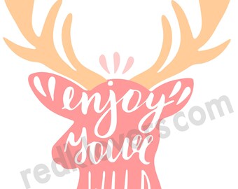 SVG DXF Silhouette Cricut Hirsch, Geweih, Hipster, Jagd Vinyl, Druck, Scrapbook Tshirt Design digitaler Download Dateien