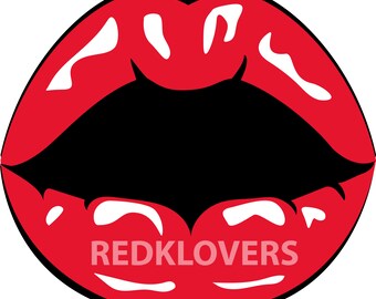 SVG DXF lips OPEN 2 pop art scrapbook Digital Download files svg , ai, psd, png,  pdf tshirt designs