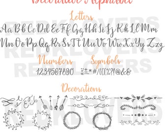 SVG Silhouette DXF wedding chalk invitation script font vector alphabet for screen printing, graphic tshirt digital design files