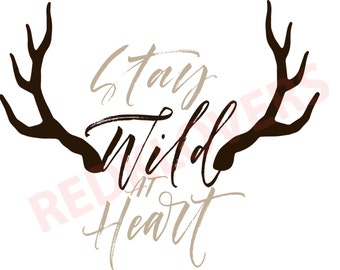 SVG DXF Silhouette Cricket antlers, deer, elk camping, hunting, wild tshirt sayings, script font, graphics,  scrapbook Digital Download