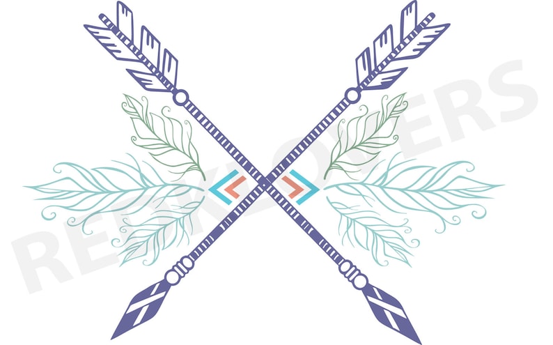 Download SVG DXF southwest feather arrows dreamcatcher boho native ...
