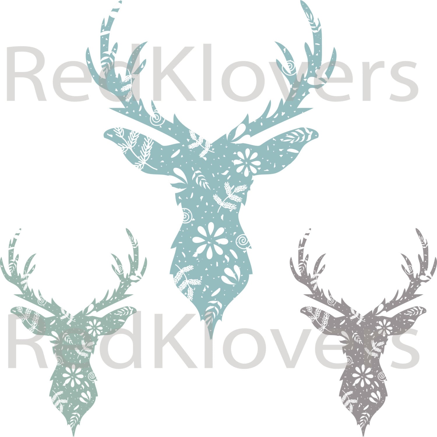 Download Deer Antlers Buck flowers hipster indy SVG DXF Free ...