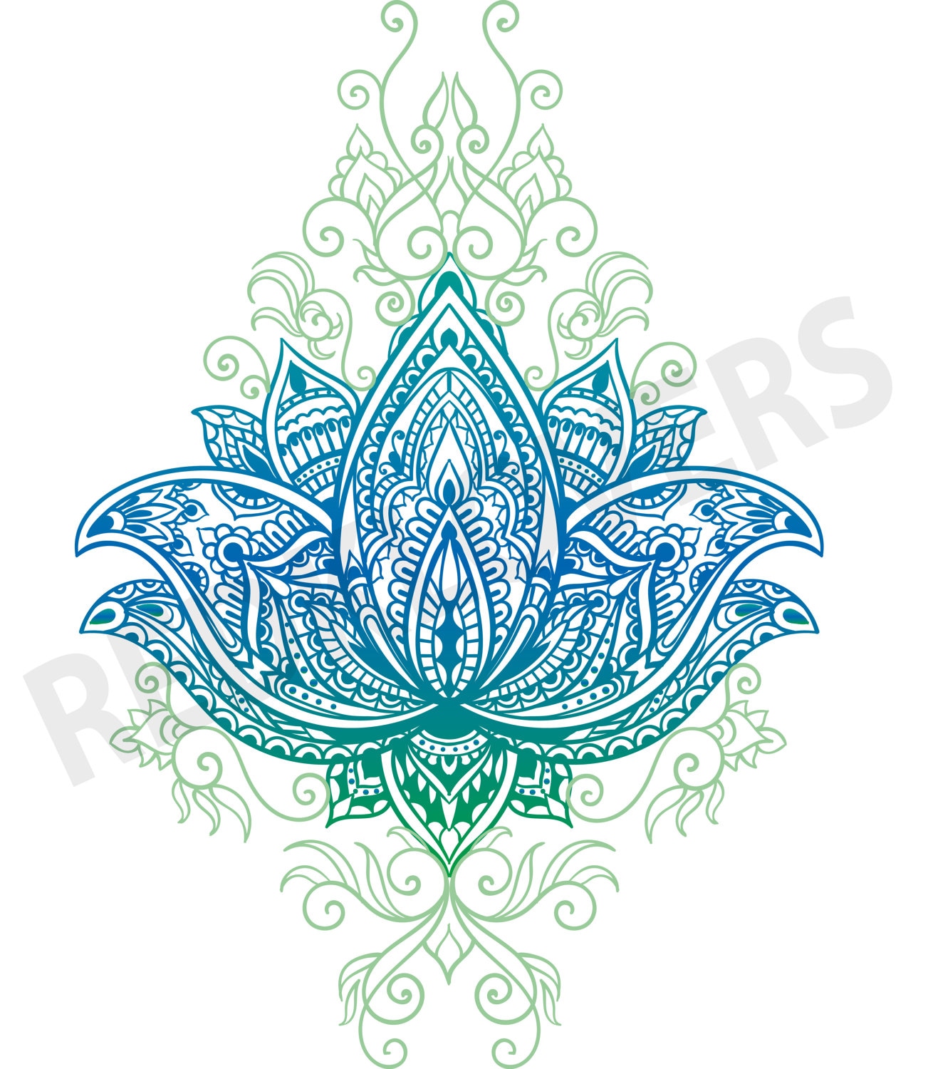 Download SVG DXF lotus flower bali Mandala boho yoga henna art ...