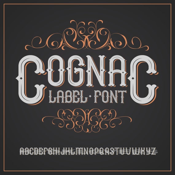 Download Font Svg Dxf Files Vintage Advertising Sign Victorian Chalk Etsy