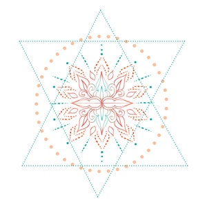 SVG DXF Lotus Flower Bali Mandala Boho Yoga Henna Art Digital - Etsy