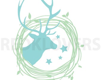 SVG DXF Deer Antlers, Horns nature ethnic camping hunting Digital Download files svg , ai, psd, png,  pdf tshirt designs