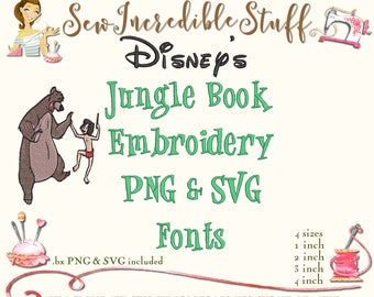 jungle book letters etsy