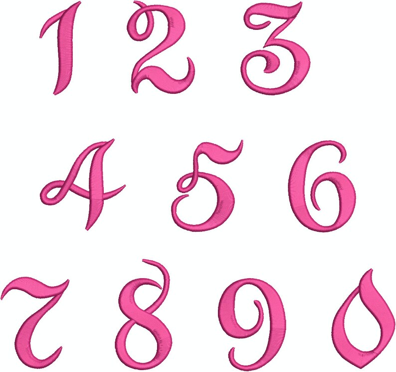 Beautiful Erica Script Machine Embroidery Font | Etsy