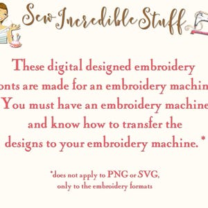 Arabic Style Machine Embroidery PNG and SVG fonts - 5 sizes- BX Font - 12 embroidery formats image 8
