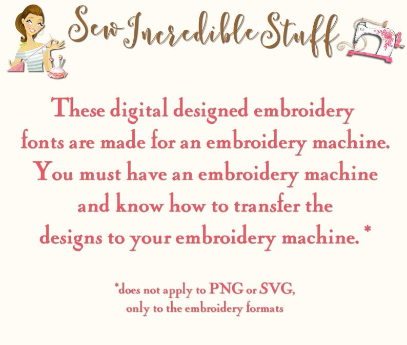 Arabic Style Machine Embroidery PNG and SVG fonts - 5 sizes- BX Font - 12 embroidery formats image 8
