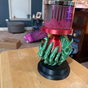 Christmas Grinch ornament candle holder
