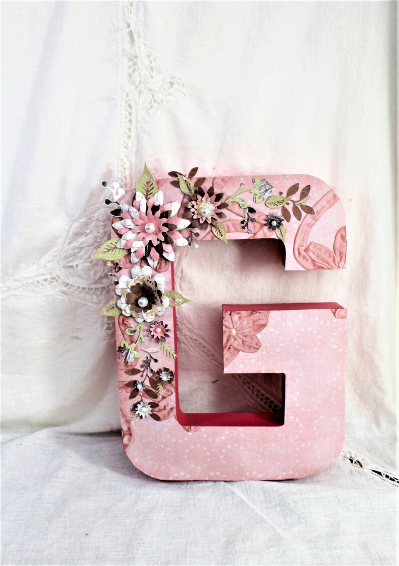 Wedding Nursery Letter Wood letter B Purple White Wedding Wood Initials Paper Flowers Rustic Wedding Letter Wedding Letter Initial